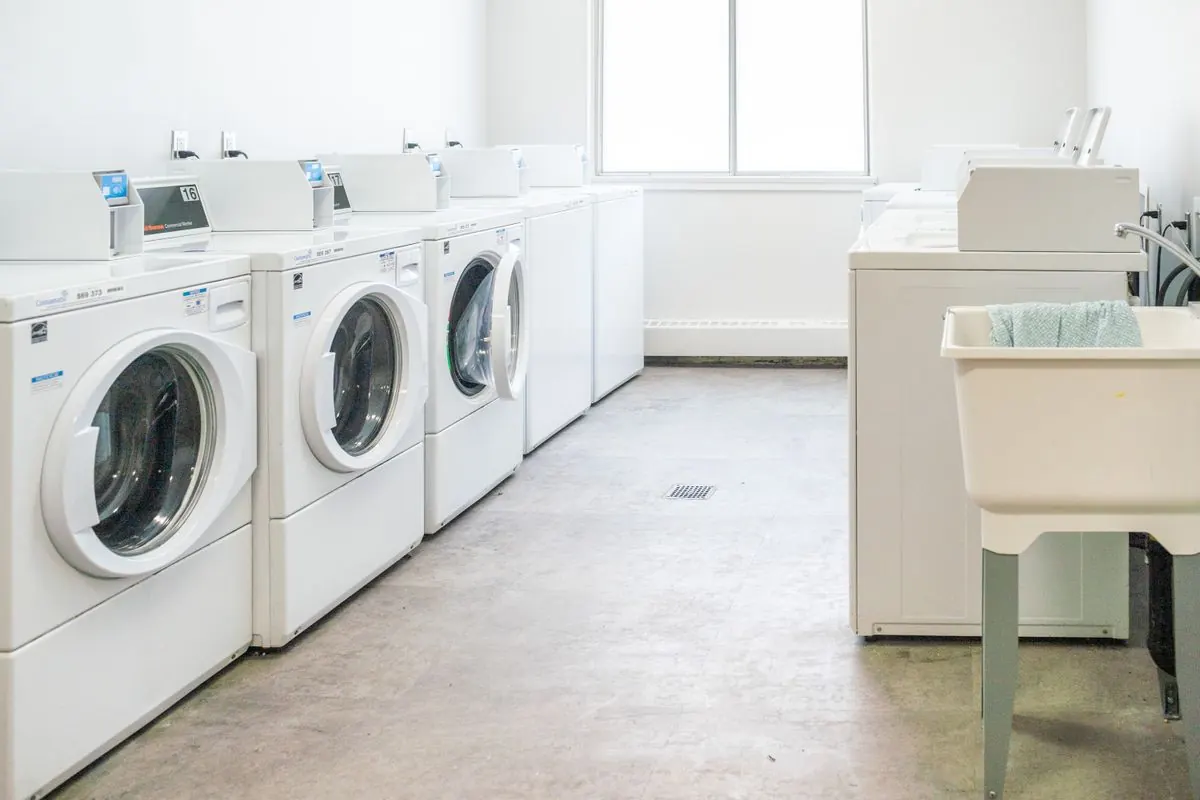 Laundry in a suite at University Tower
